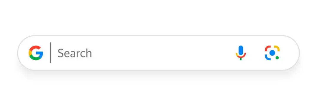 google search bar ready to search up framework series web design agency